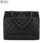 Caviar Skin Black Tote Bag