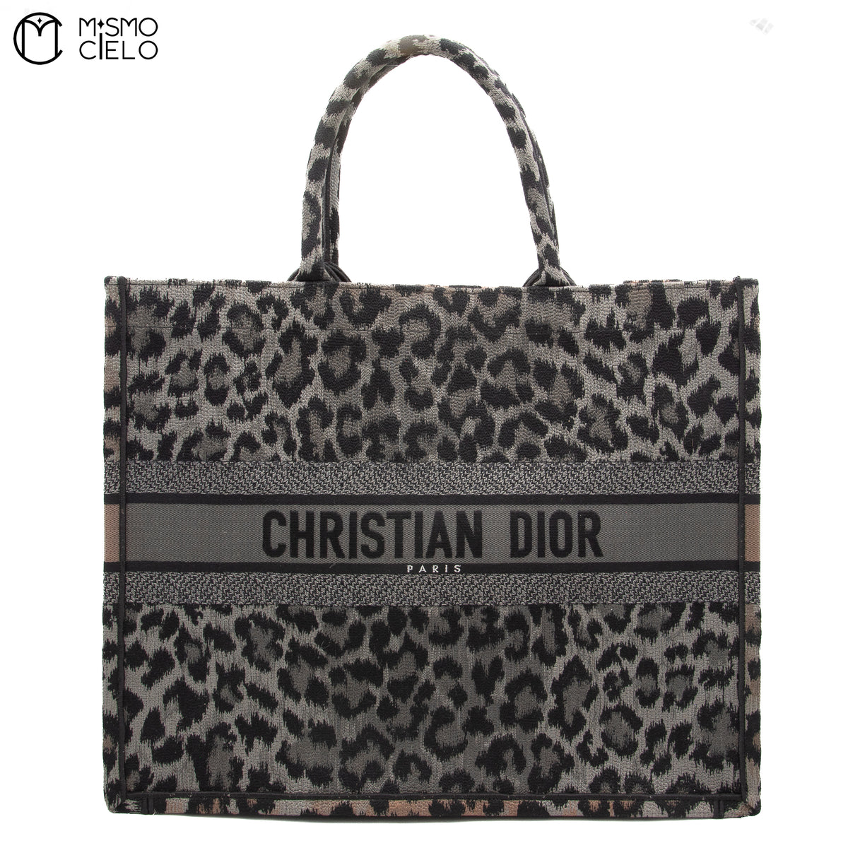CHRISTIAN DIOR Large Book Tote Leopard