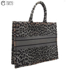 CHRISTIAN DIOR Large Book Tote Leopard