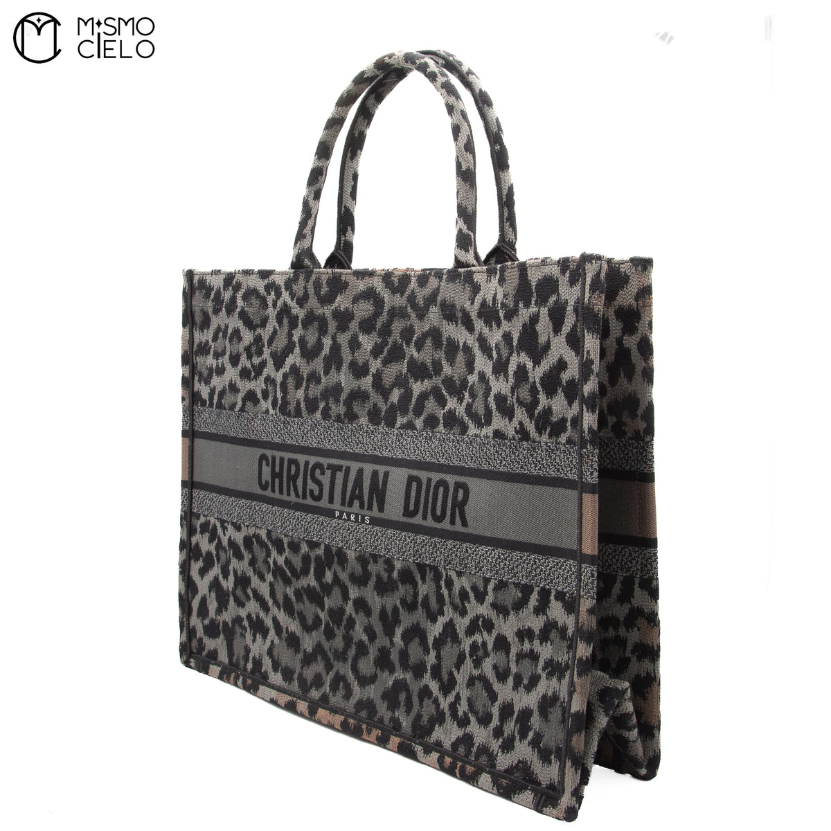 CHRISTIAN DIOR Large Book Tote Leopard