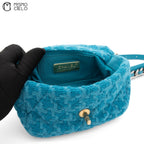 Blue Tweed Waist Bag