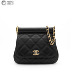 Matelasse Caviar Skin Coco Mark Pouch