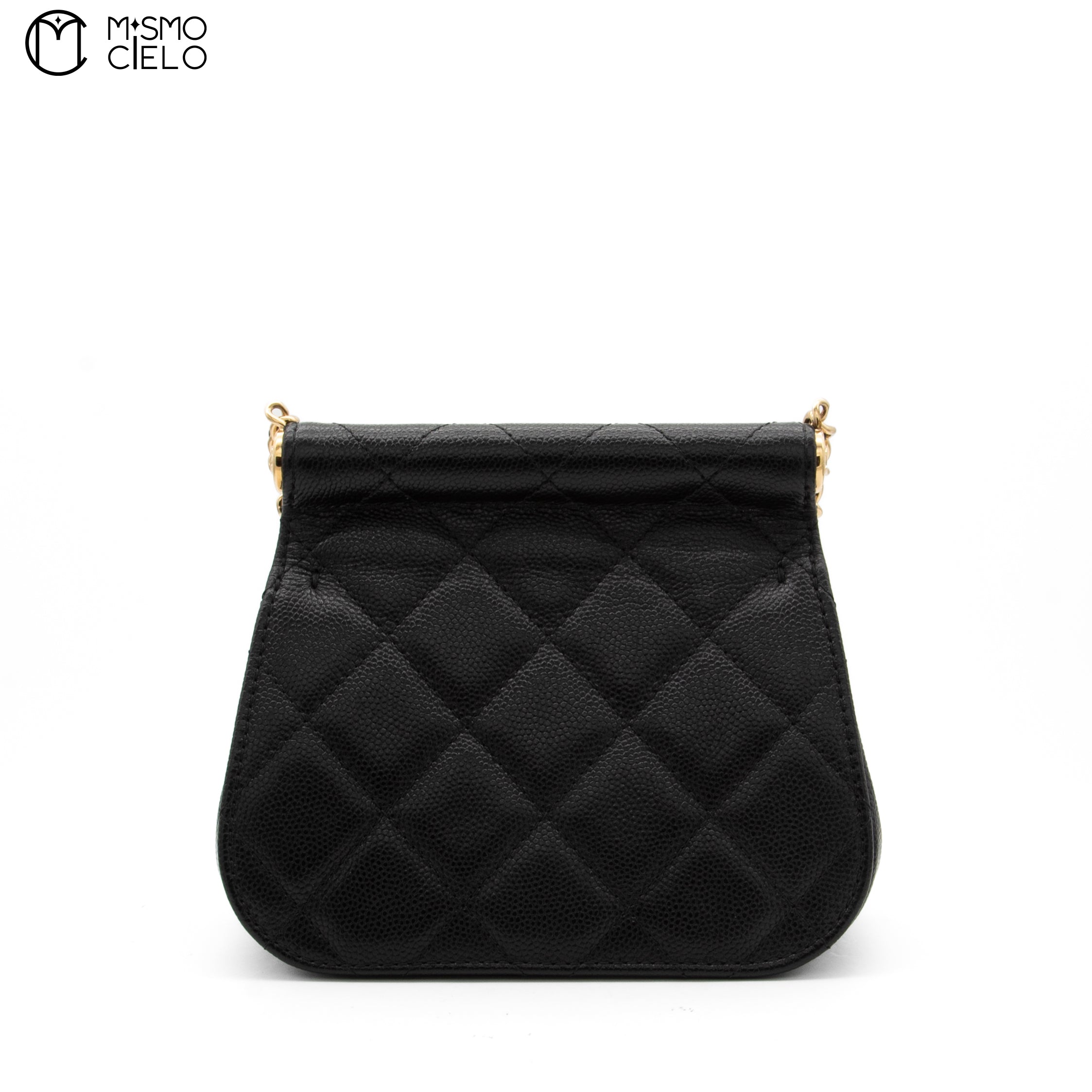 Matelasse Caviar Skin Coco Mark Pouch