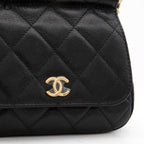 Matelasse Caviar Skin Coco Mark Pouch