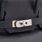 Birkin 30 Navy Togo Square L Engraved (Authenticated)