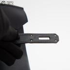 Birkin 30 Navy Togo Square L Engraved (Authenticated)