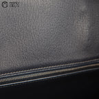 Birkin 30 Navy Togo Square L Engraved (Authenticated)