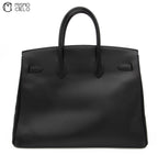 Birkin 35 Box Calf Engraved Circle Y (Authenticated)