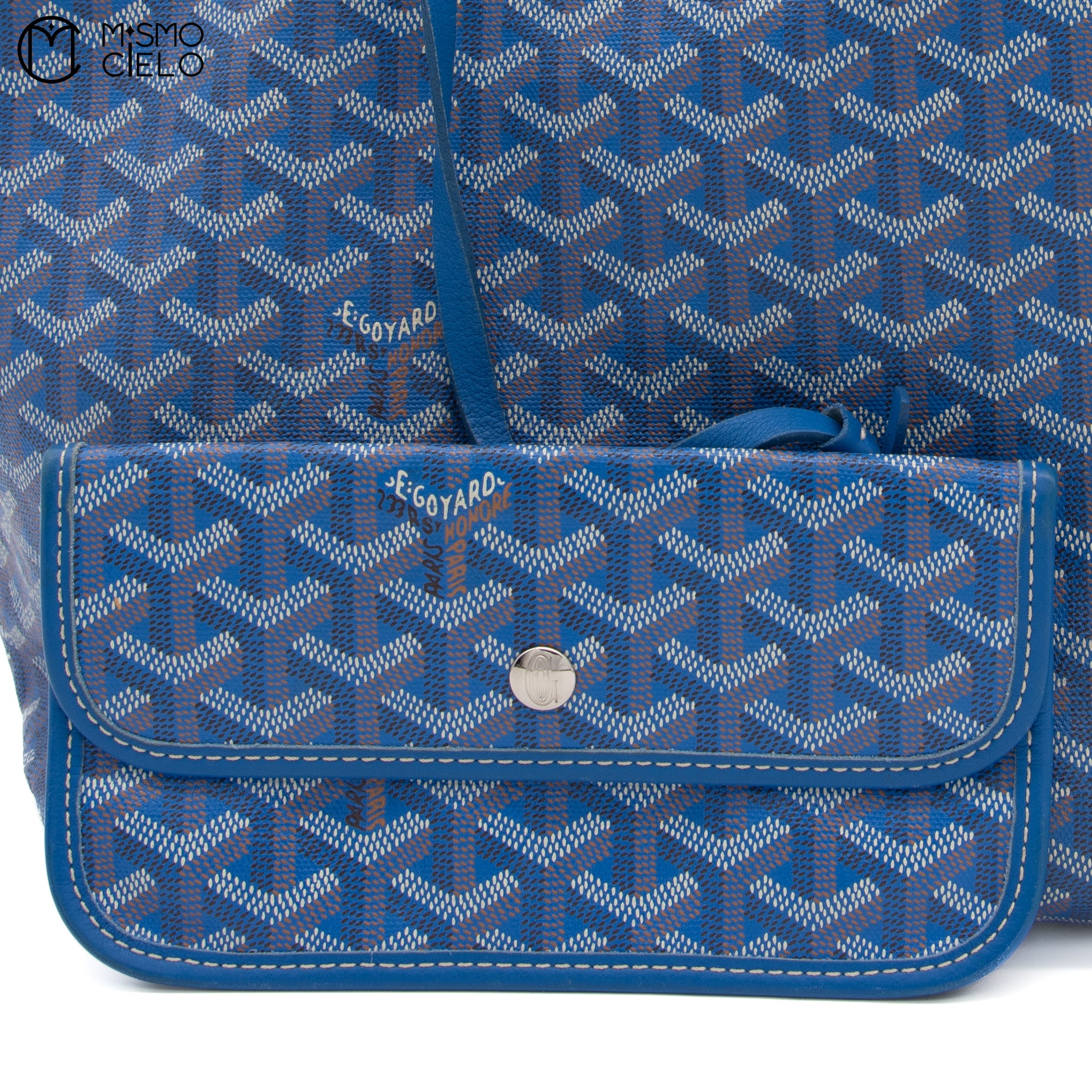 Saint Louis PM Blue Tote bag with Pouch