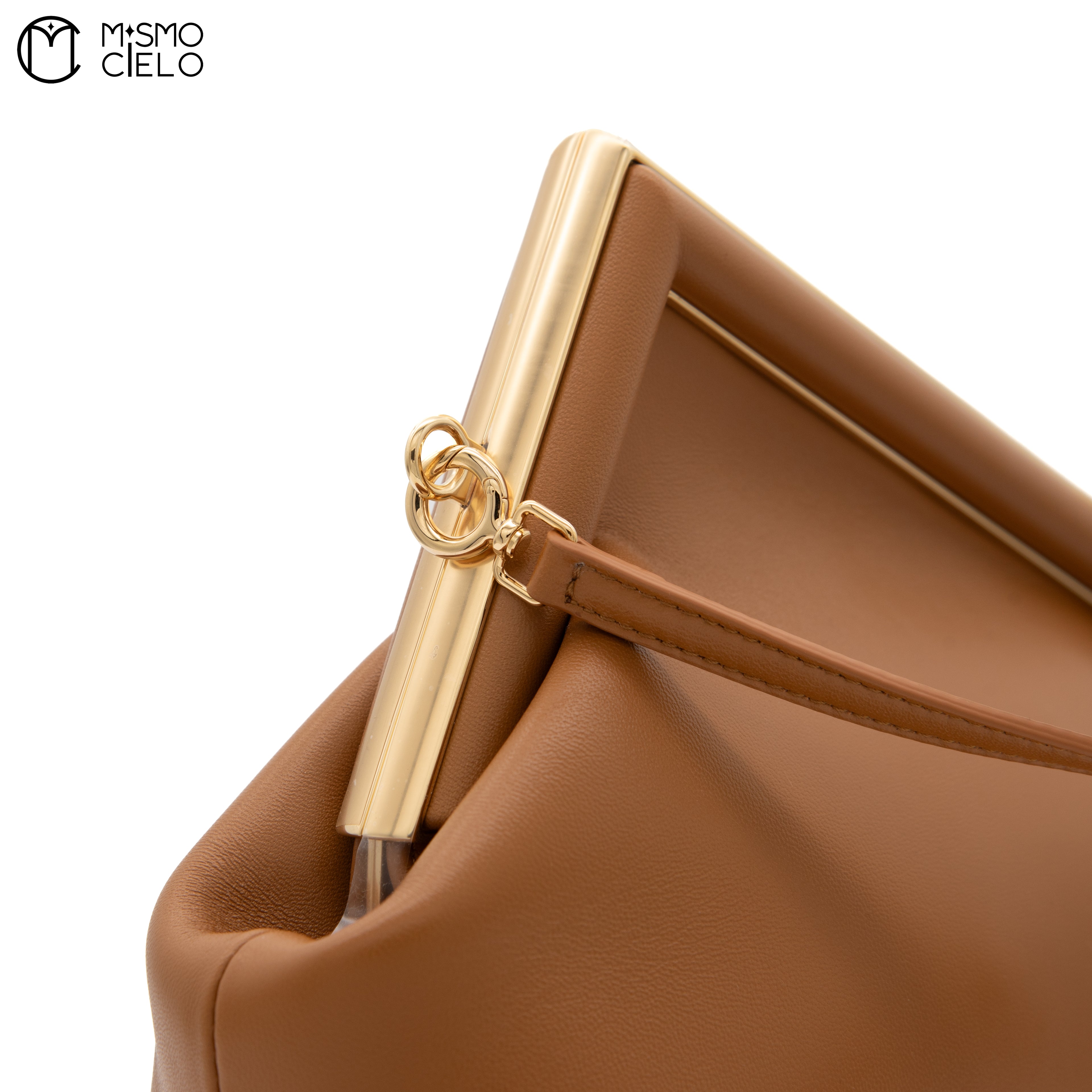 Pochette Fendi First 8BP129 Lamb Leather Dark Brown Bag