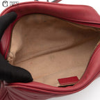 GG Marmont Quilted Chain Red Shoulder bag