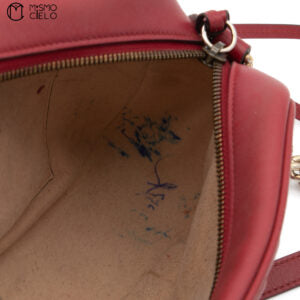 GG Marmont Quilted Chain Red Shoulder bag