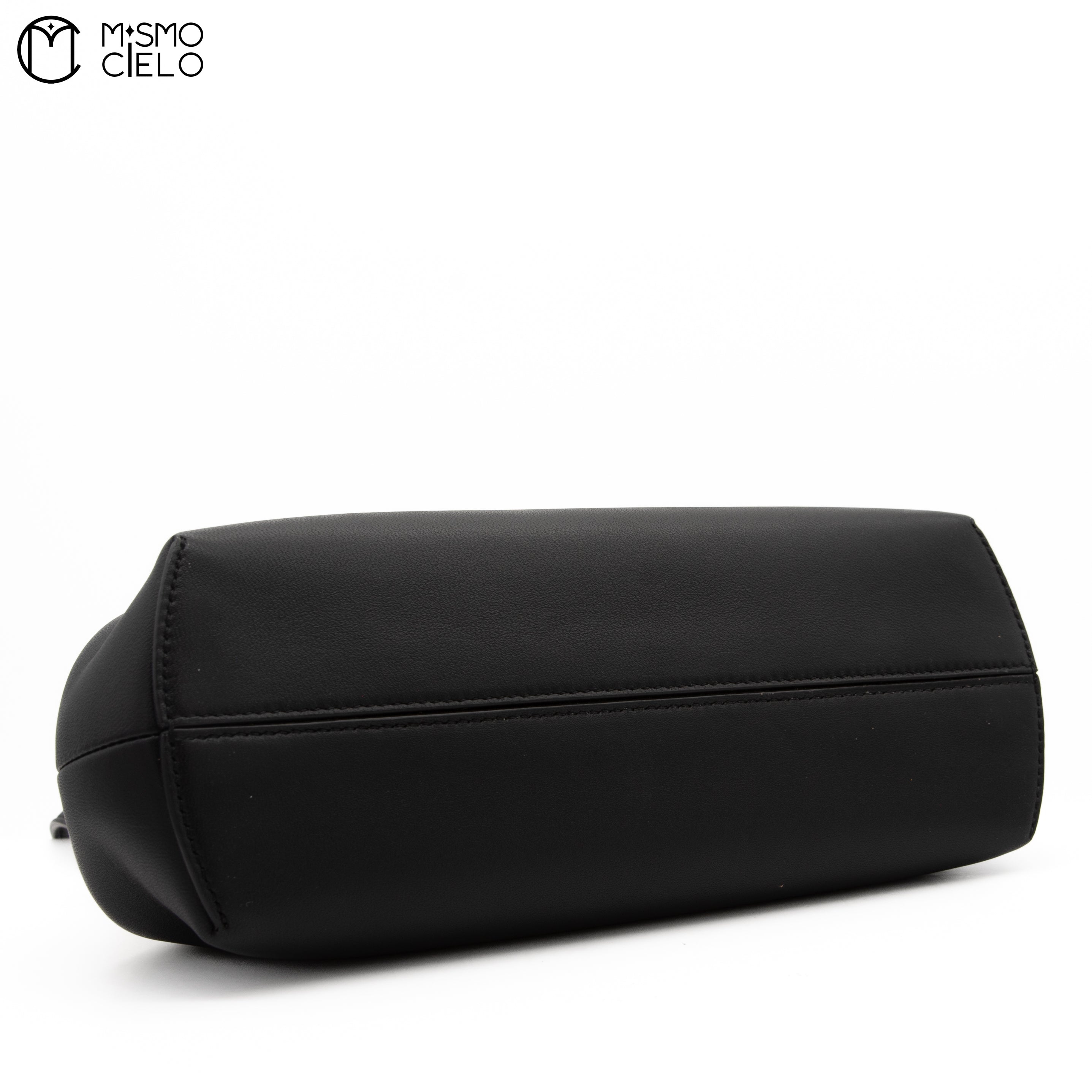 Pochette Fendi First 8BP129 Lamb Leather and Python Black Shoulder Bag