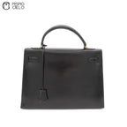 Kelly 32 Boxcalf Black Handbag