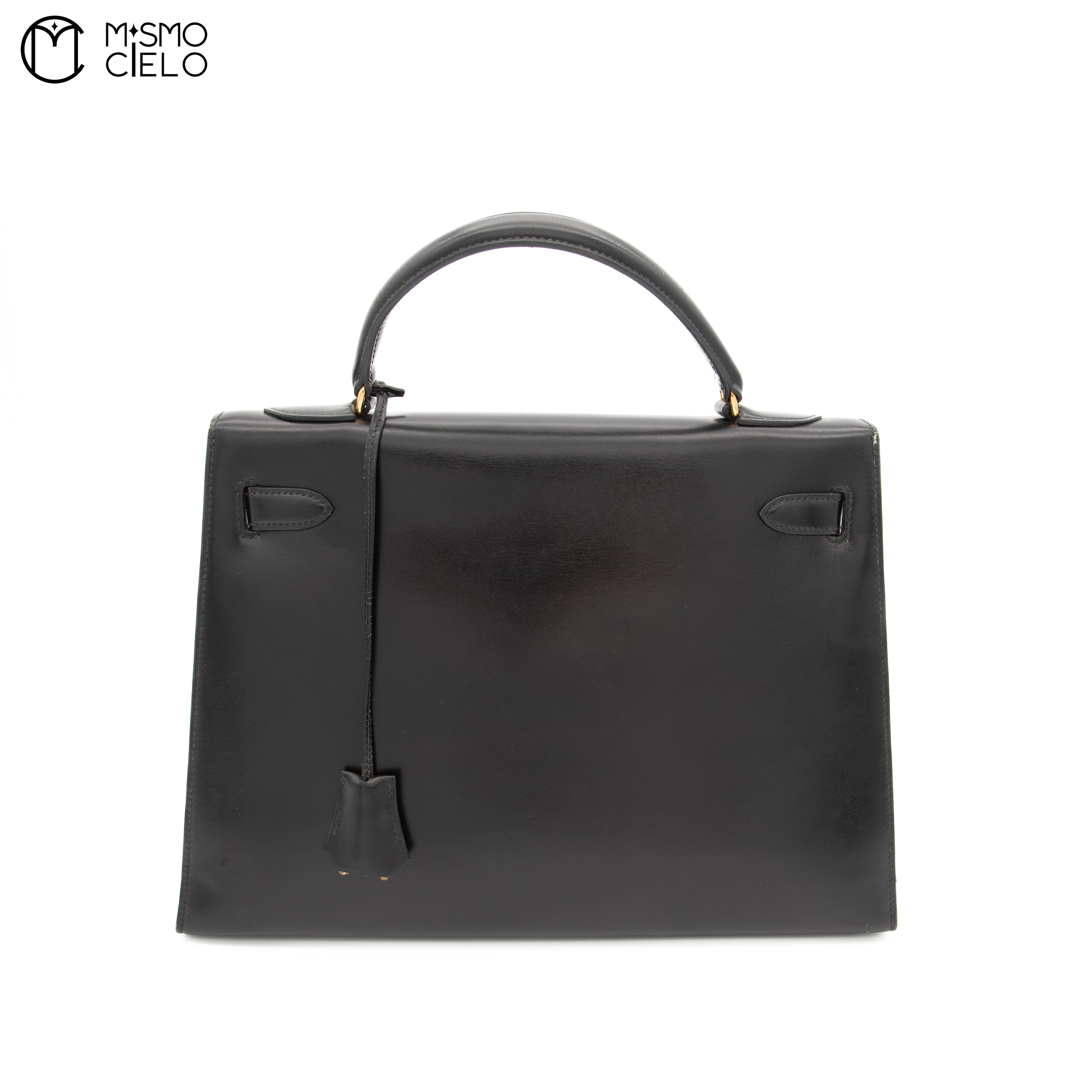 Kelly 32 Boxcalf Black Handbag