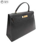 Kelly 32 Boxcalf Black Handbag