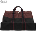 HERMES Fourre-Tout Tote Bag Black and Red