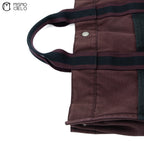 HERMES Fourre-Tout Tote Bag Black and Red