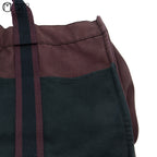 HERMES Fourre-Tout Tote Bag Black and Red