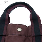 HERMES Fourre-Tout Tote Bag Black and Red