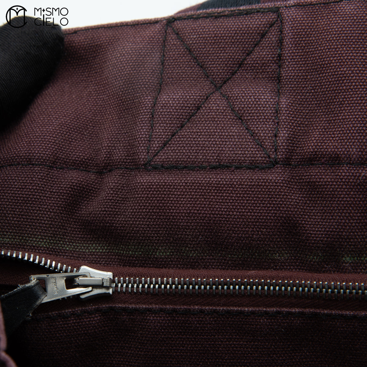 HERMES Fourre-Tout Tote Bag Black and Red