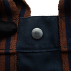 HERMES Fourre-Toet Tote Bag Navy and Red PM