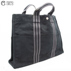 Black Fourre Tout Canvas MM Tote Bag