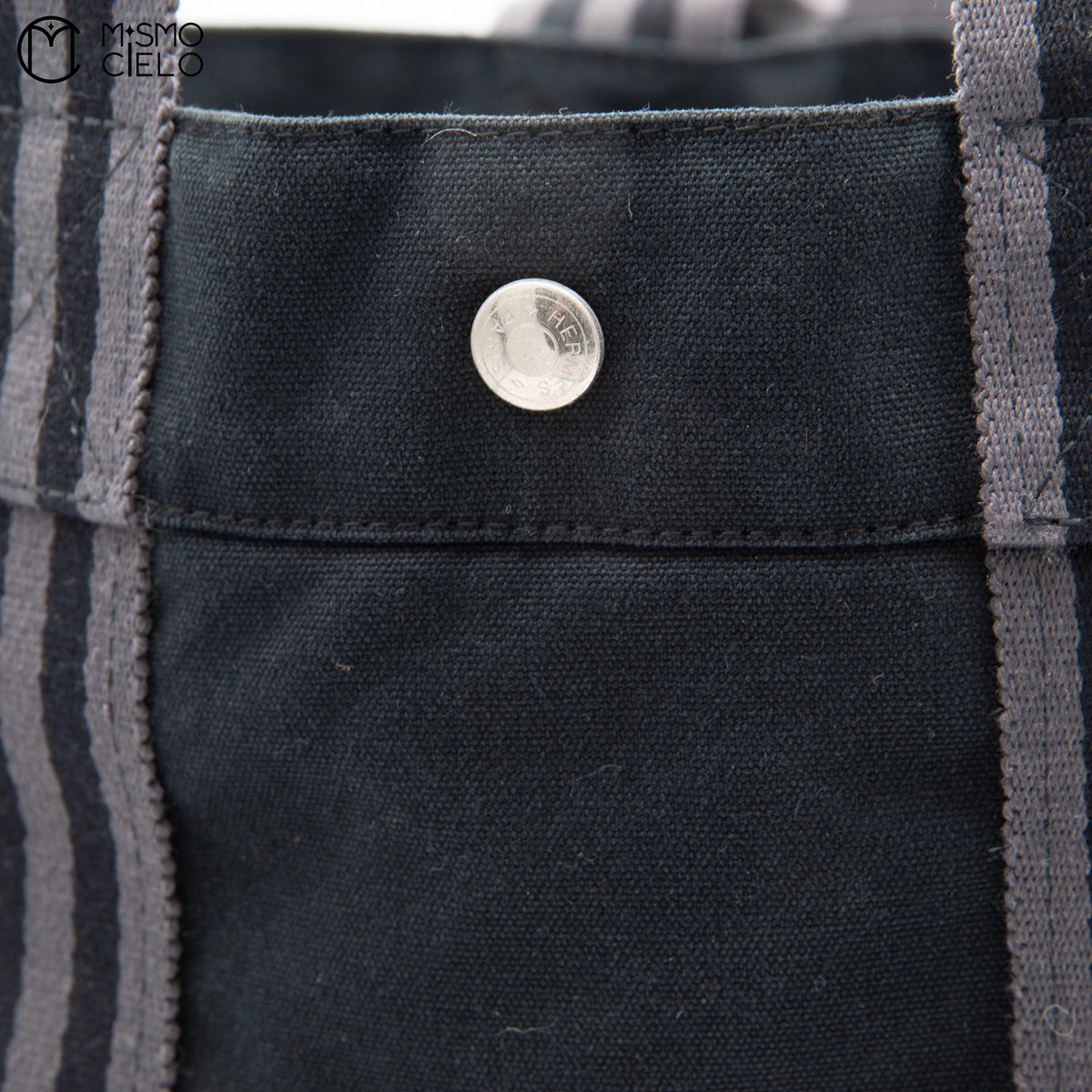 Black Fourre Tout Canvas MM Tote Bag
