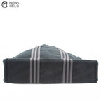 Black Fourre Tout Canvas MM Tote Bag