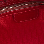 Lady Dior handbag Patent Bordeaux RED