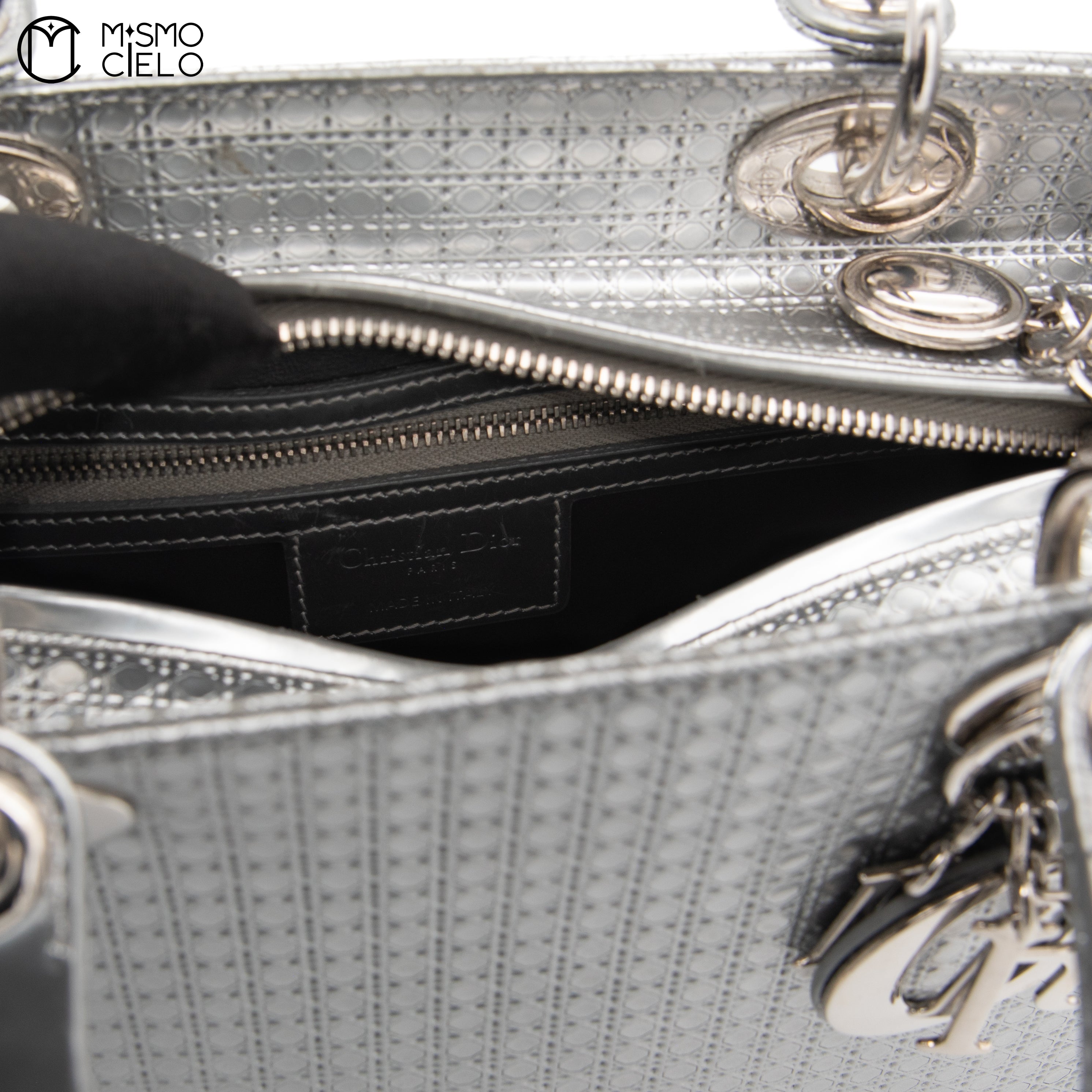 Lady Dior Grey Micro Cannage