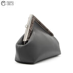 Pochette Fendi First Lamb Leather and Dark Python Grey Shoulder Bag