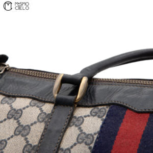 GG Supreme Sherry Line Boston Bag