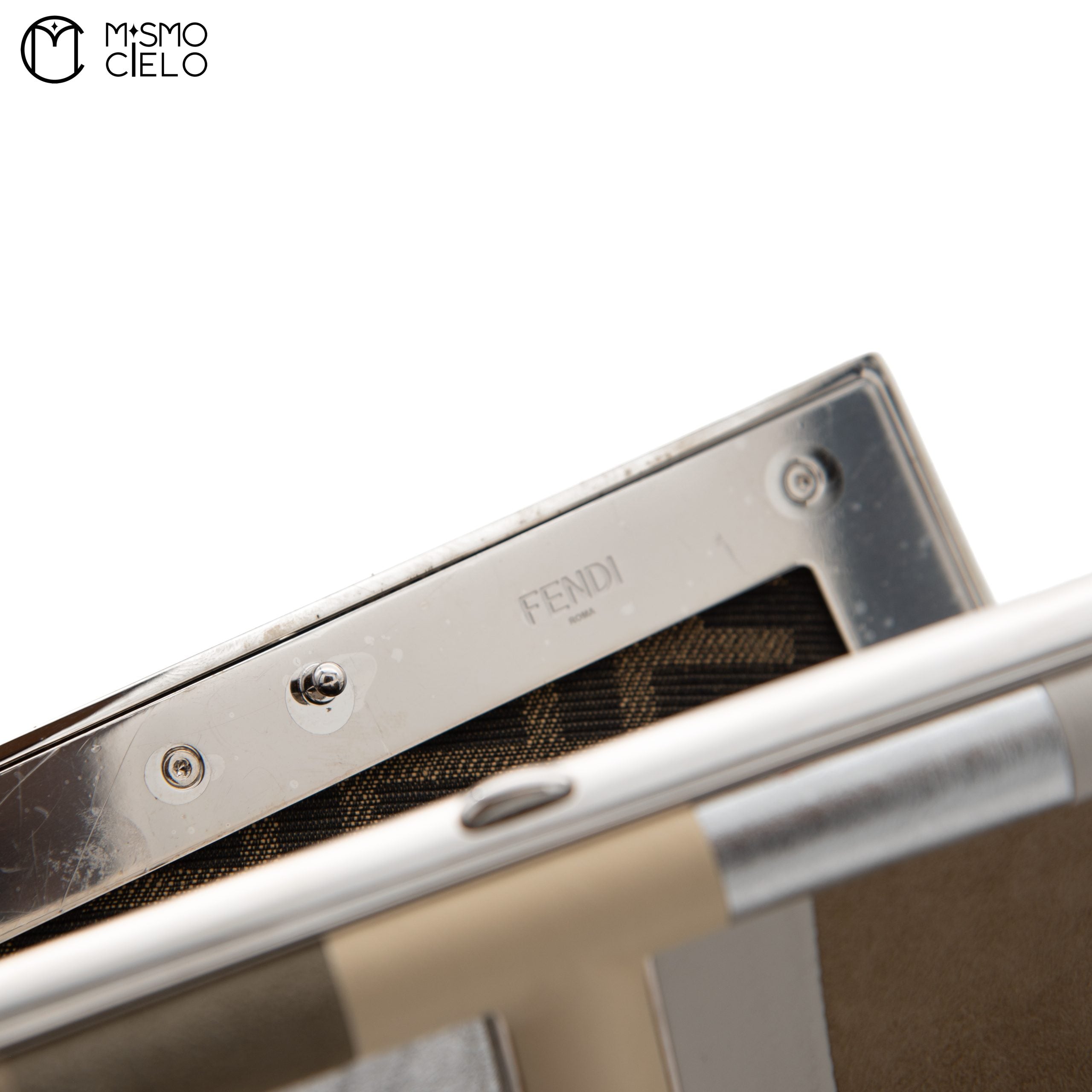 Pochette Fendi First 8BP129 Lamb Leather Multi Colour Brown Bag