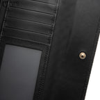 Micro Guccissima Tri-fold Long Black Wallet