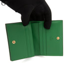 GG Matelasse Bi-fold Wallet in Quilted Green Leather