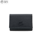 Monochrome Black Double G Compact Black Wallet