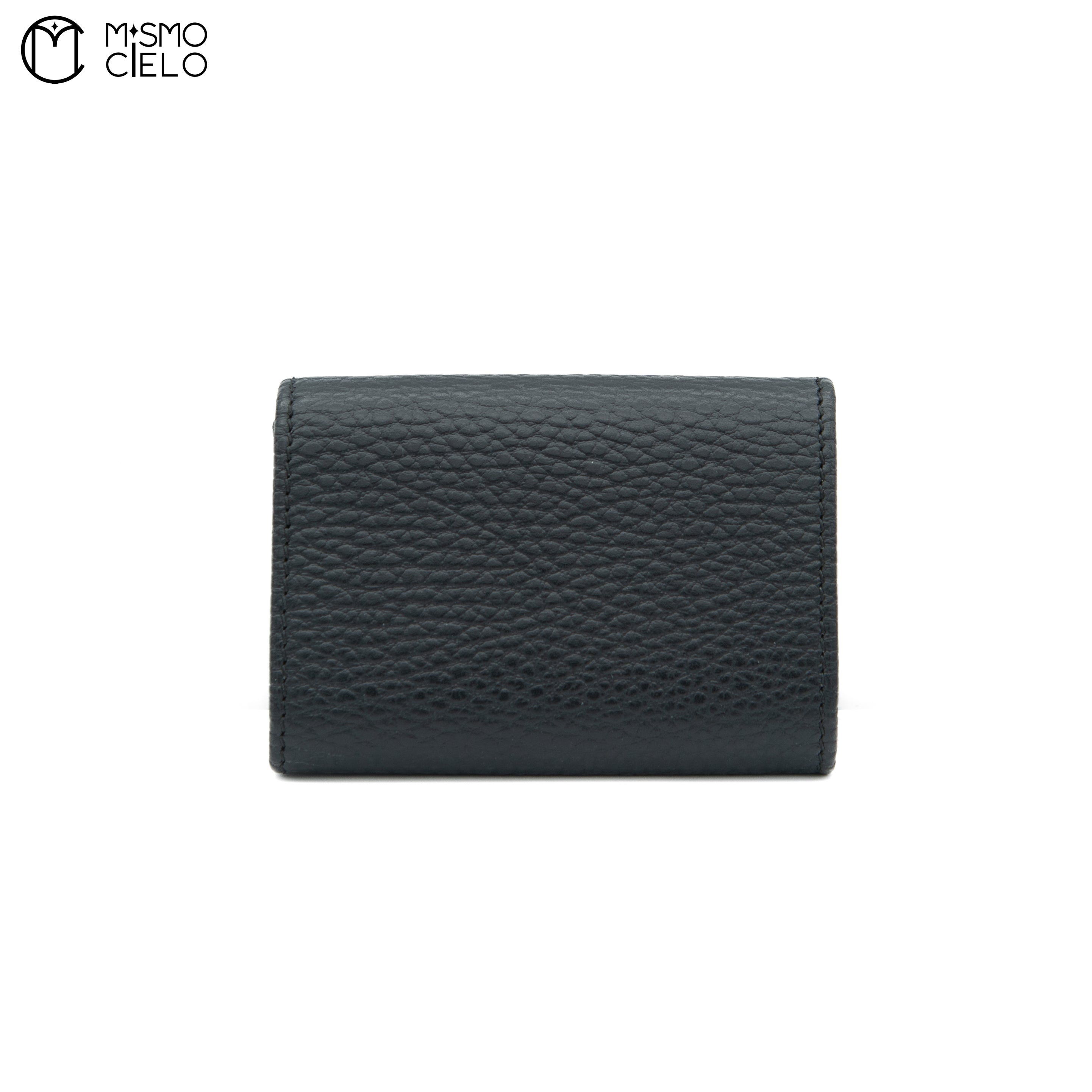 Monochrome Black Double G Compact Black Wallet