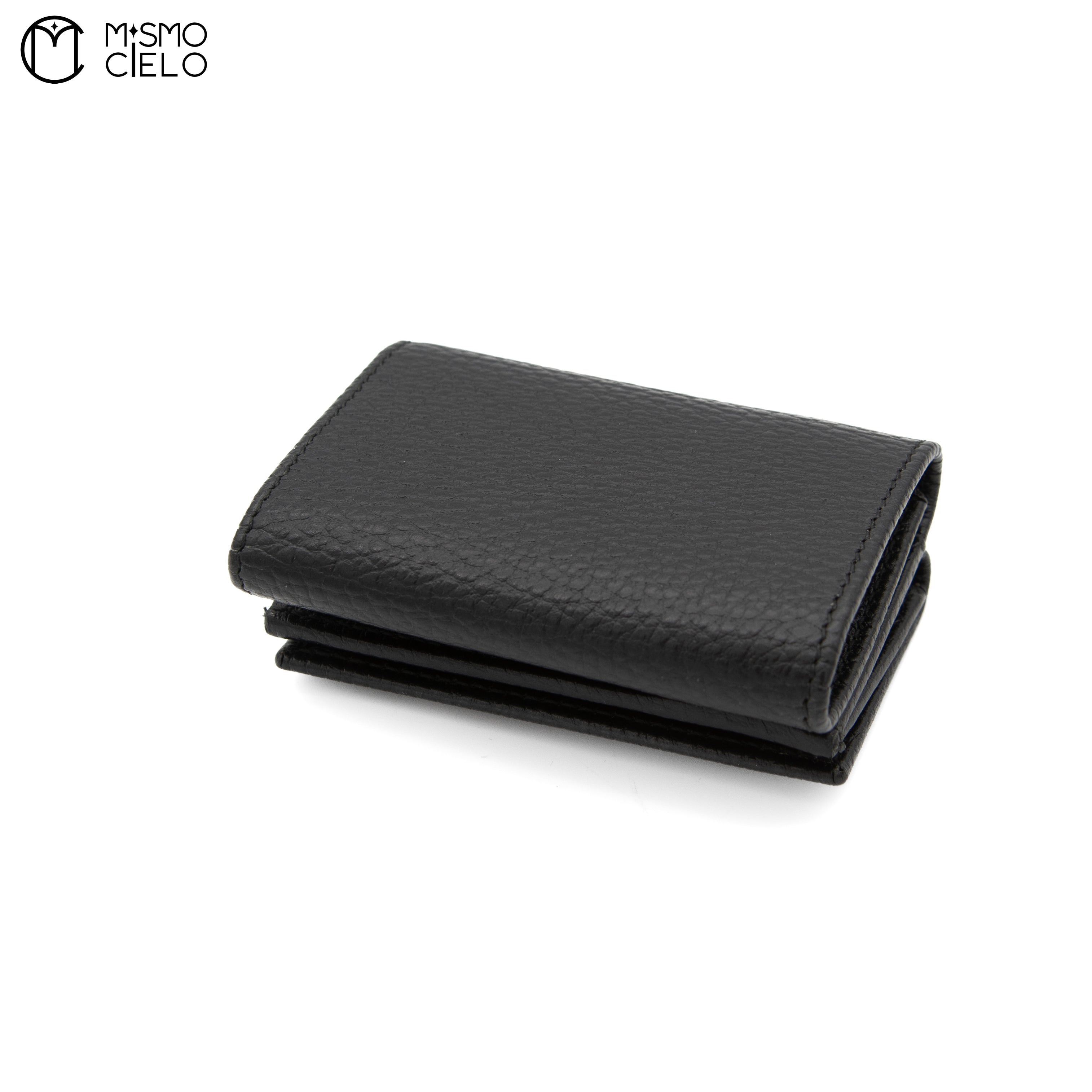 Monochrome Black Double G Compact Black Wallet