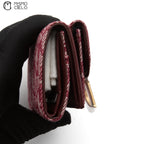 Saddle Trotter Tri-fold Bordeaux Wallet