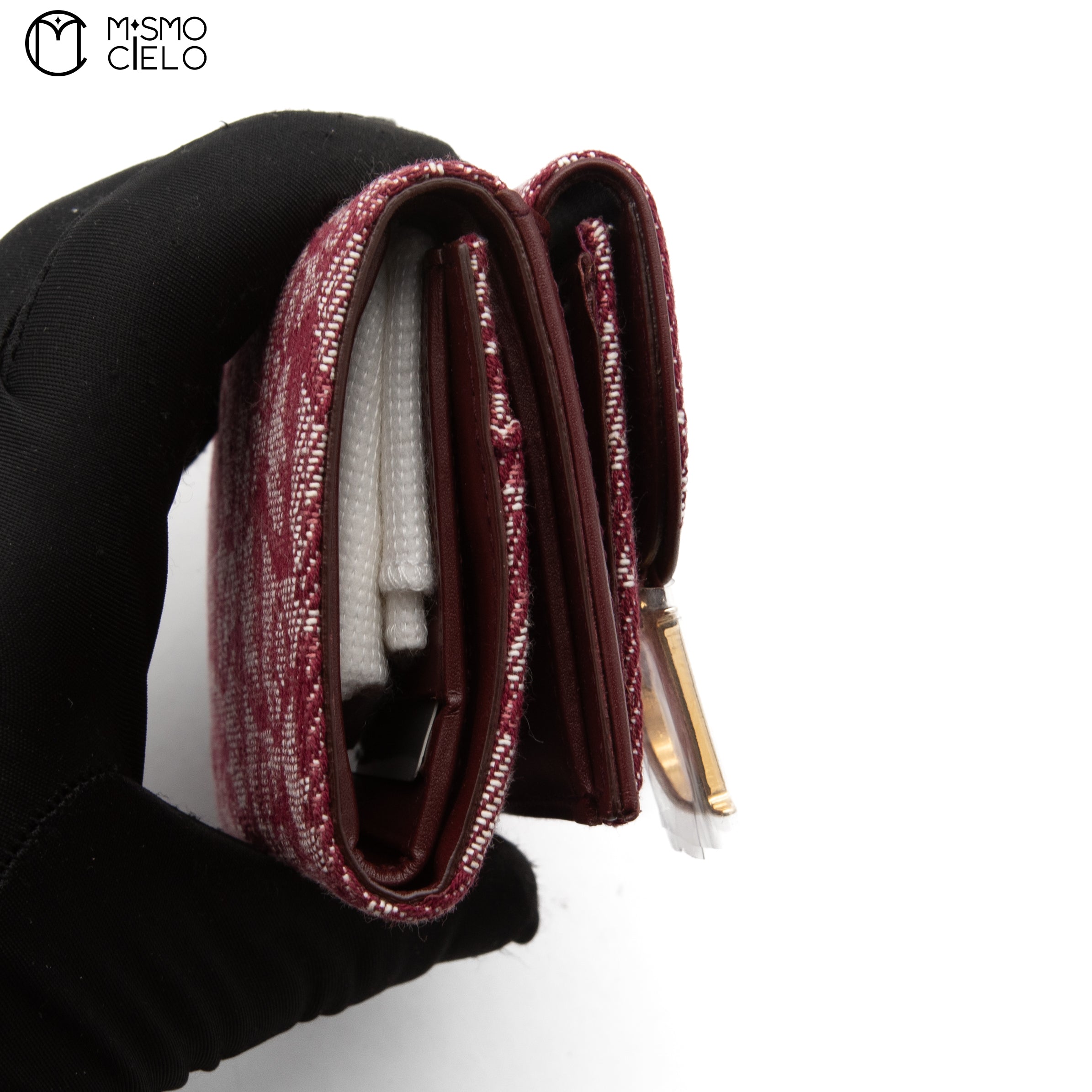 Saddle Trotter Tri-fold Bordeaux Wallet