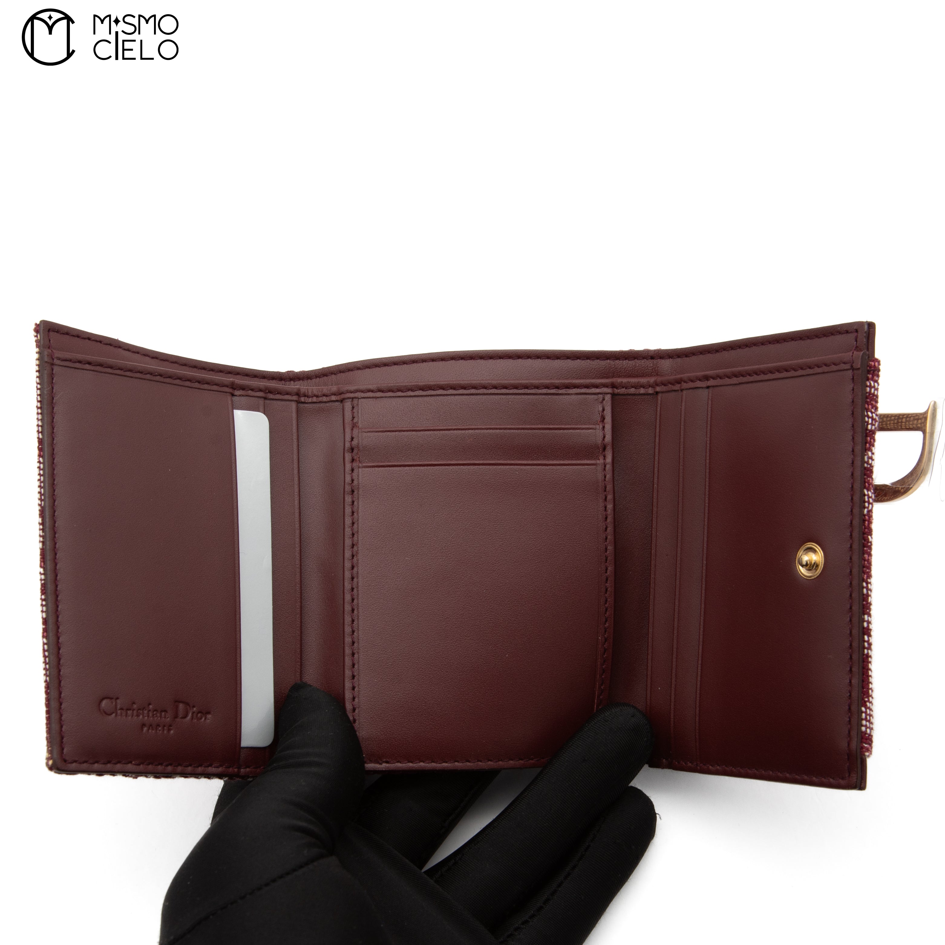 Saddle Trotter Tri-fold Bordeaux Wallet