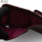 Saddle Trotter Tri-fold Bordeaux Wallet