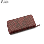 Maroon Python Print Wallet