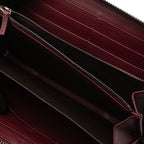 Maroon Python Print Wallet