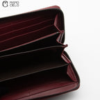 Maroon Python Print Wallet