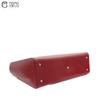 Large Lady Dior Handbag with Long Strap Red