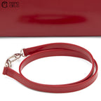 Large Lady Dior Handbag with Long Strap Red