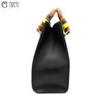Black Diana Bamboo Shoulder Bag