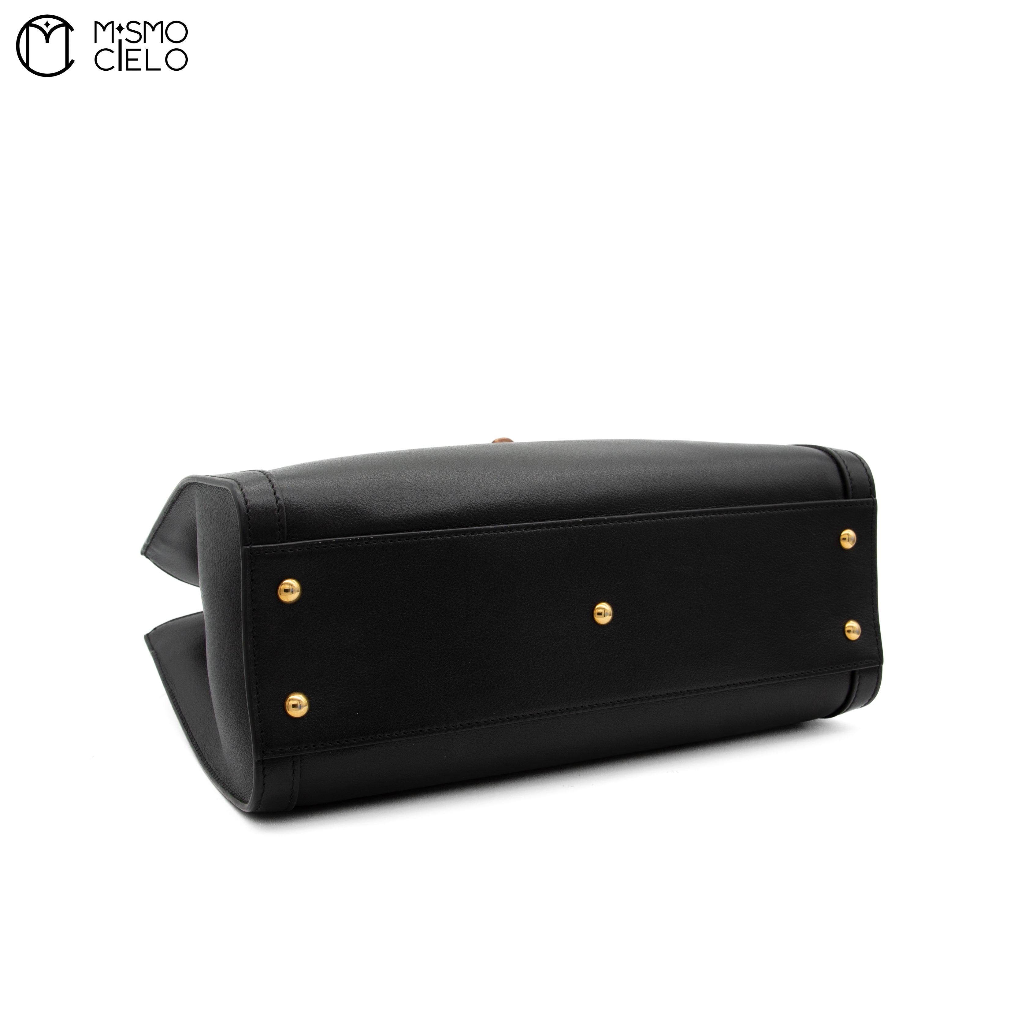 Black Diana Bamboo Shoulder Bag